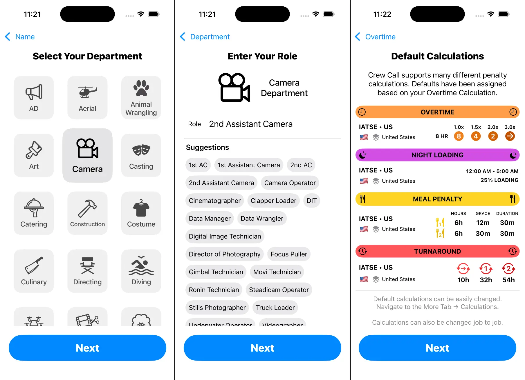 Crew Call Onboarding