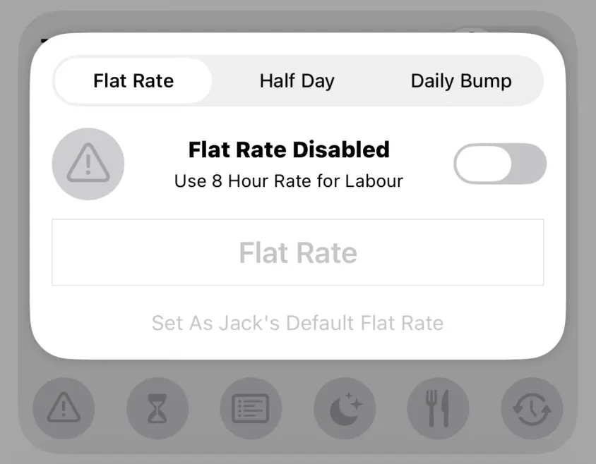 Flat Rate Disabled