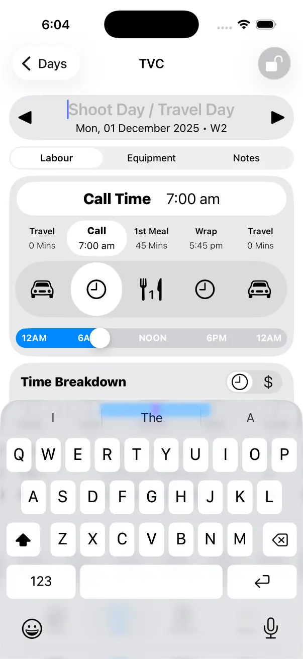 Editing the Date Title